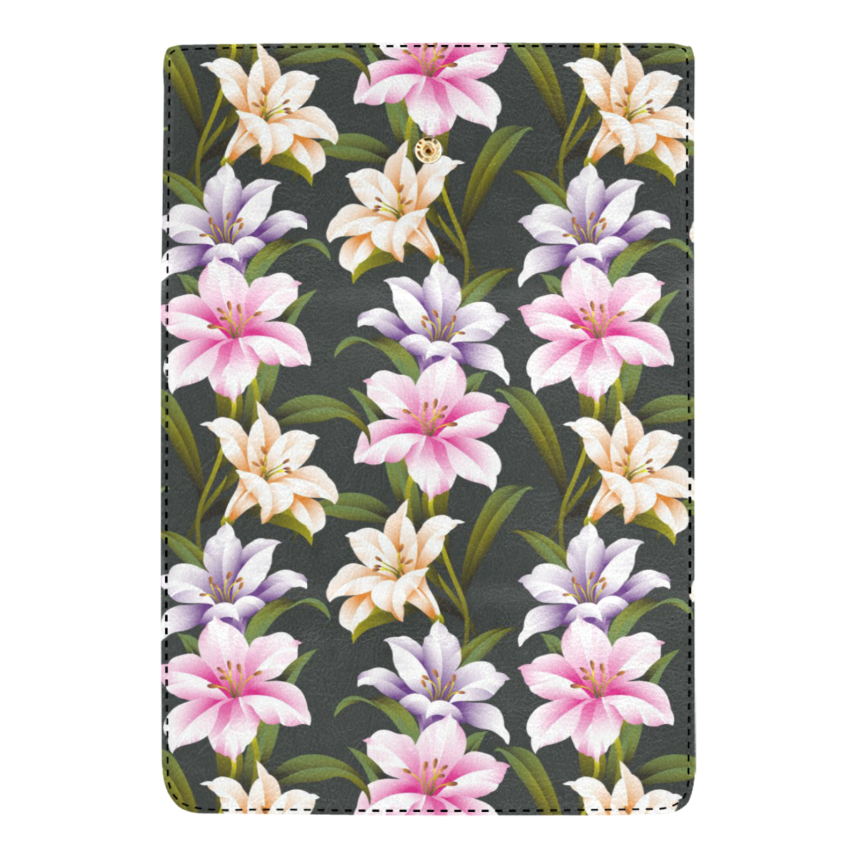 Lily Pattern Print Design LY01 Women's Trifold Wallet