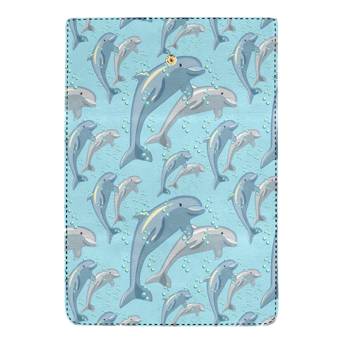 Dolphin Print Pattern Women's Trifold Wallet