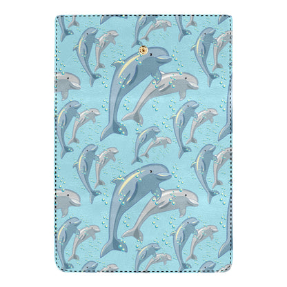 Dolphin Print Pattern Women's Trifold Wallet