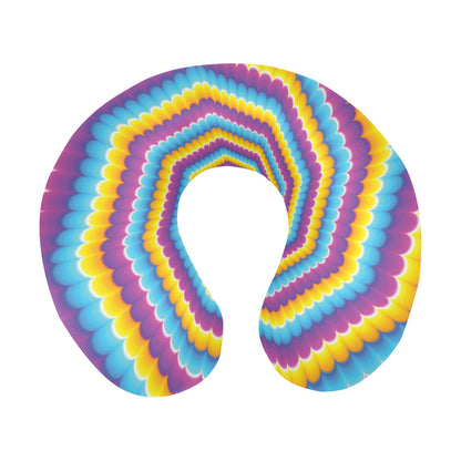 Optical illusion Pattern Print Design A04 U-Shaped Travel Neck Pillow