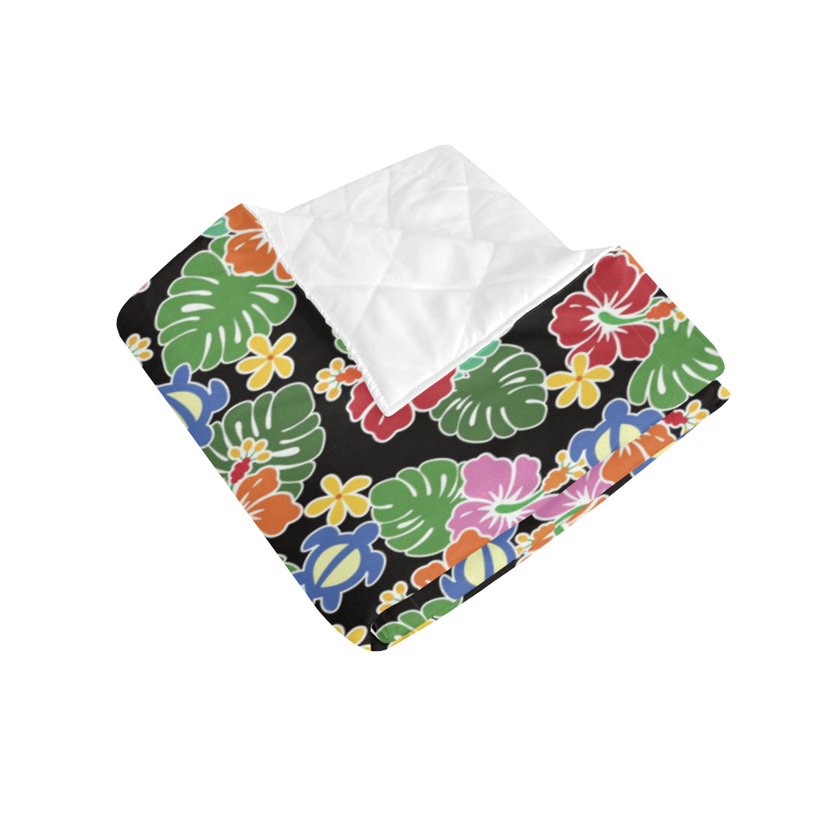 Hawaiian Themed Pattern Print Design H010 Premium Quilt