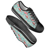 Flamingo Background Themed Print Women Low Top Shoes