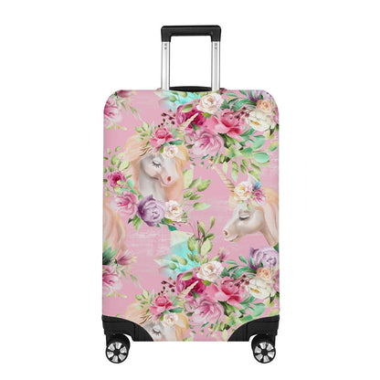Unicorn Princess With Rose Luggage Cover