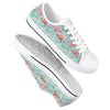 Flamingo Background Themed Print Women Low Top Shoes