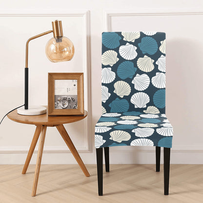 Seashell Print Design LKS3013 Dining Chair Slipcover