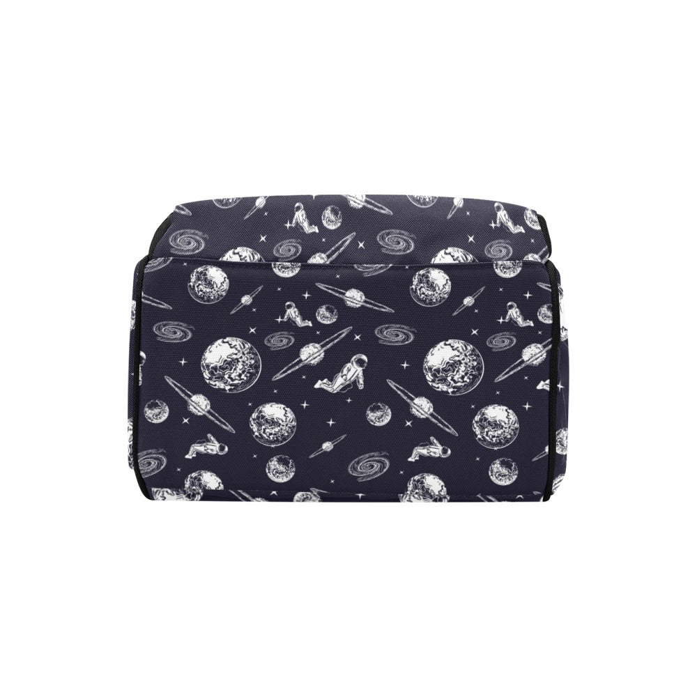 Space Astronaut Print Design LKS302 Diaper Bag Backpack