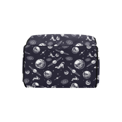 Space Astronaut Print Design LKS302 Diaper Bag Backpack