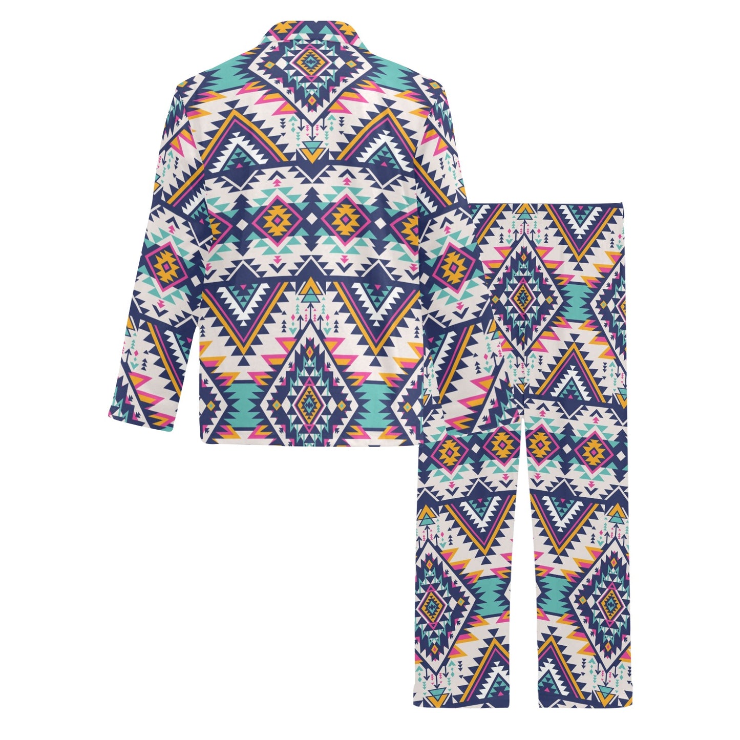 Tribal Aztec native american Men's Long Pajama Set