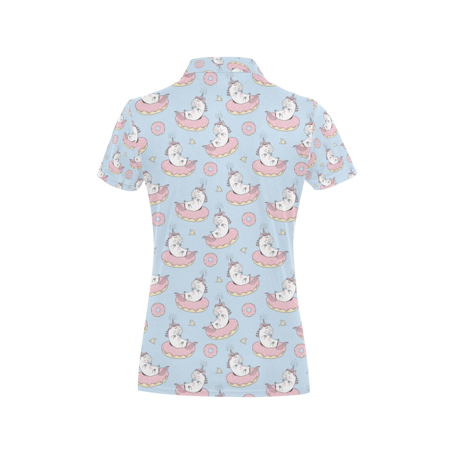 Unicorn Print Design LKS303 Women's Polo Shirt