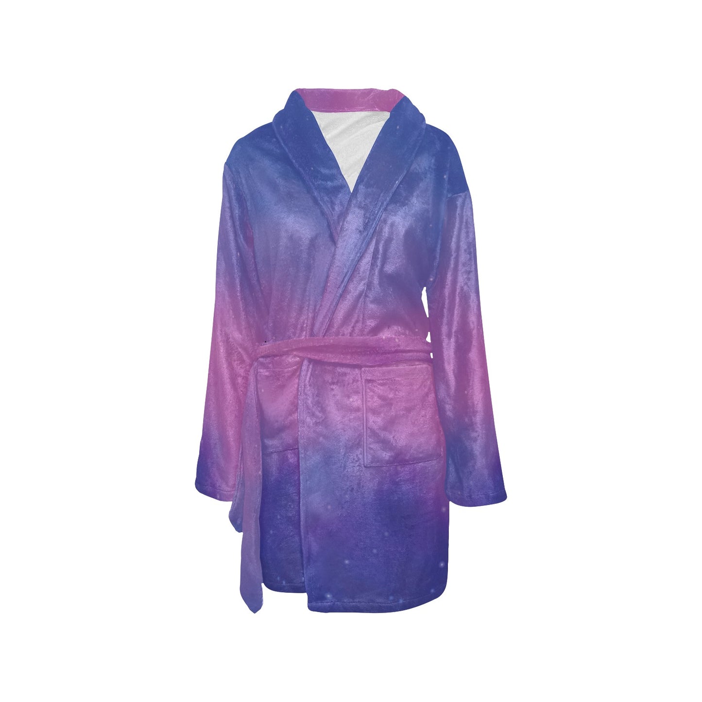 Nebula Pattern Print Design A05 Women's Fleece Robe