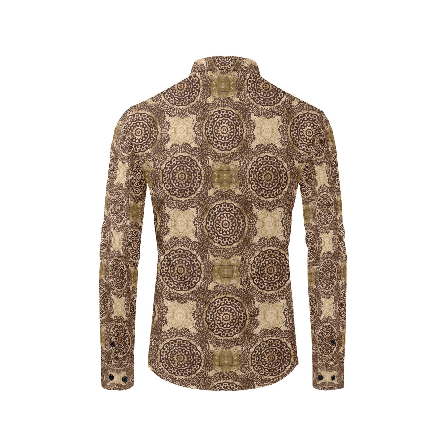 Ancient Greek Symbol Print Design LKS309 Men's Long Sleeve Dress Shirt