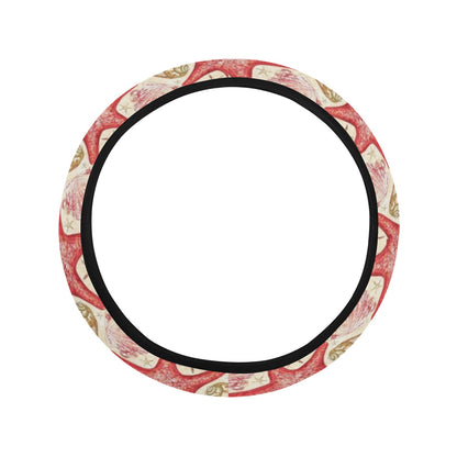 Seashell Print Design LKS301 Steering Wheel Cover with Elastic Edge