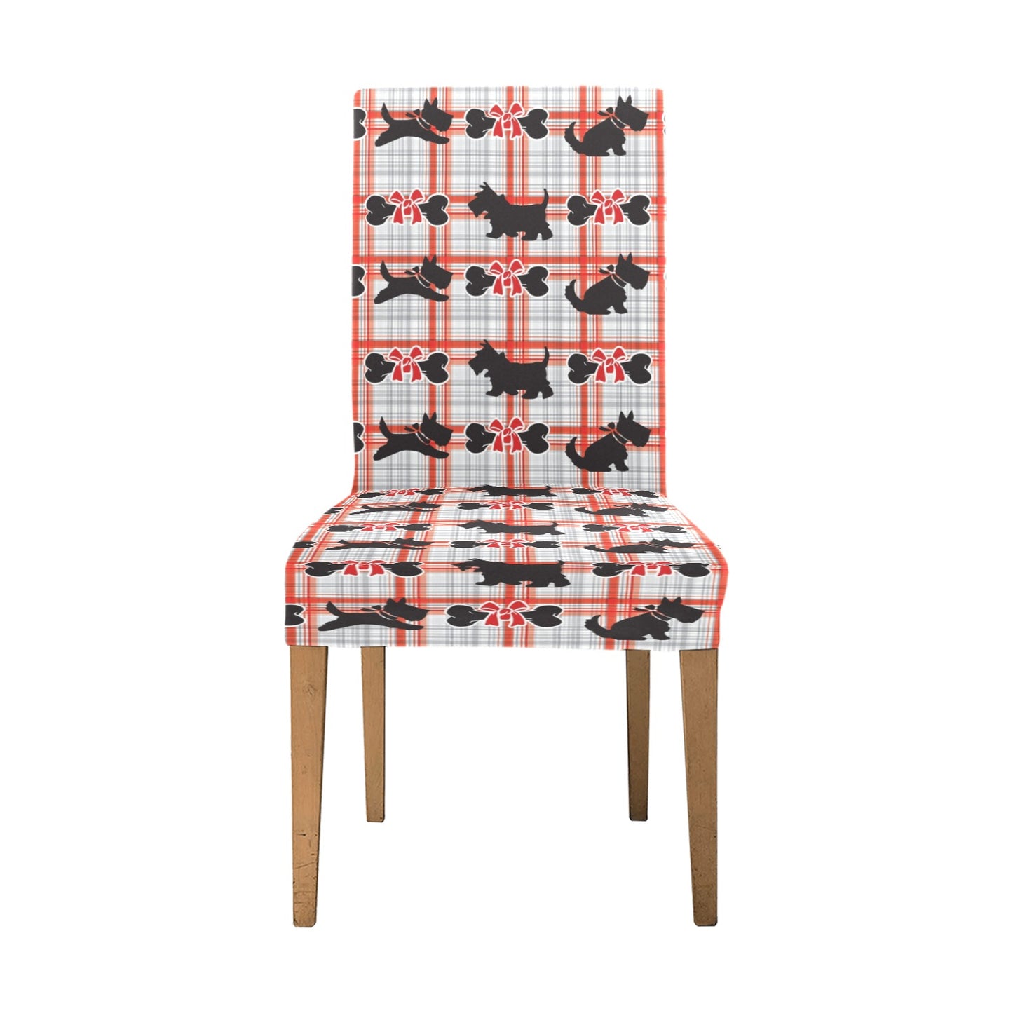Scottish Terriers Print Design LKS3014 Dining Chair Slipcover