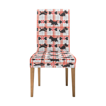 Scottish Terriers Print Design LKS3014 Dining Chair Slipcover