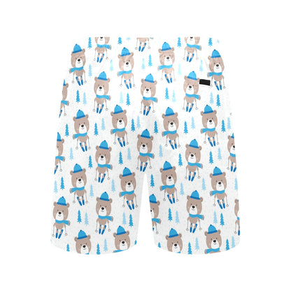 Ski Print Design LKS306 Men's Swim Trunks Beach Shorts