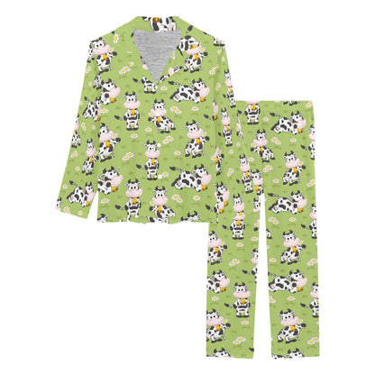 Cattle Print Design LKS401 Women's Long Pajama Set