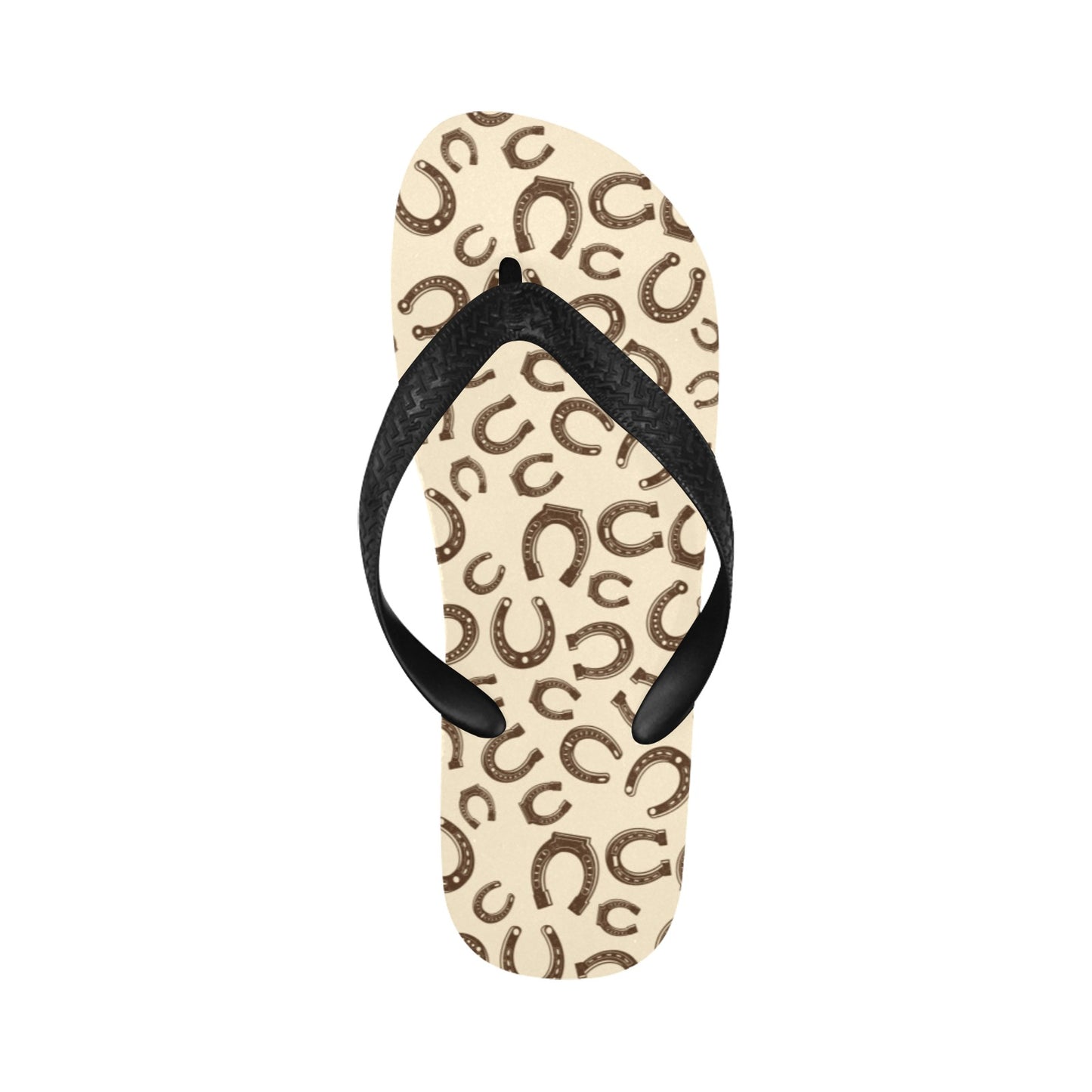 Horseshoe Print Design LKS302 Flip Flops