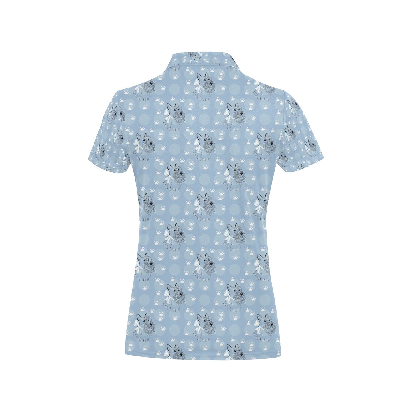 Scottish Terriers Print Design LKS308 Women's Polo Shirt
