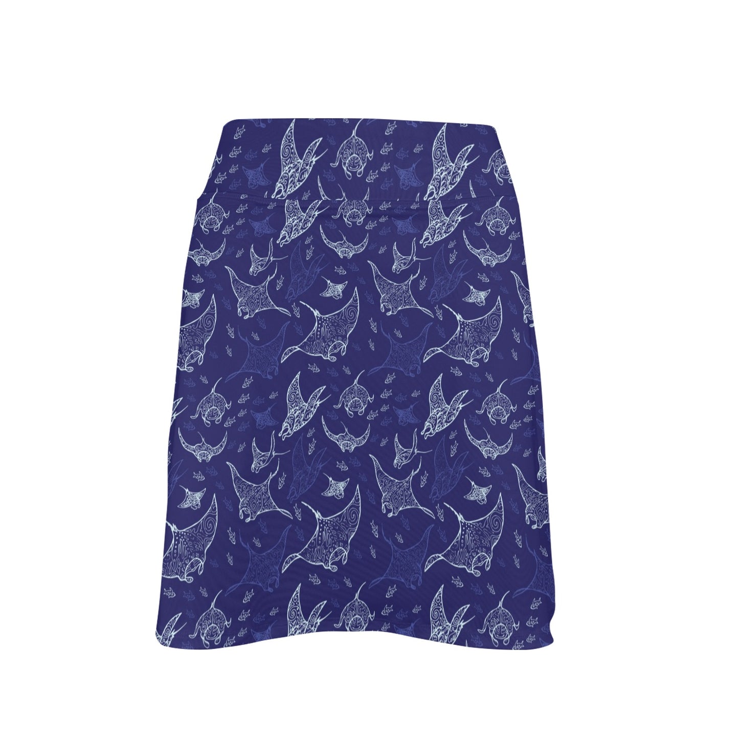 Manta Ray Print Design LKS401 17" Golf & Pickleball Skort with Pockets