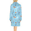 Skydiver Print Design LKS304 Women's Fleece Robe