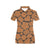 Cracker Pattern Print Design 01 Women's Polo Shirt