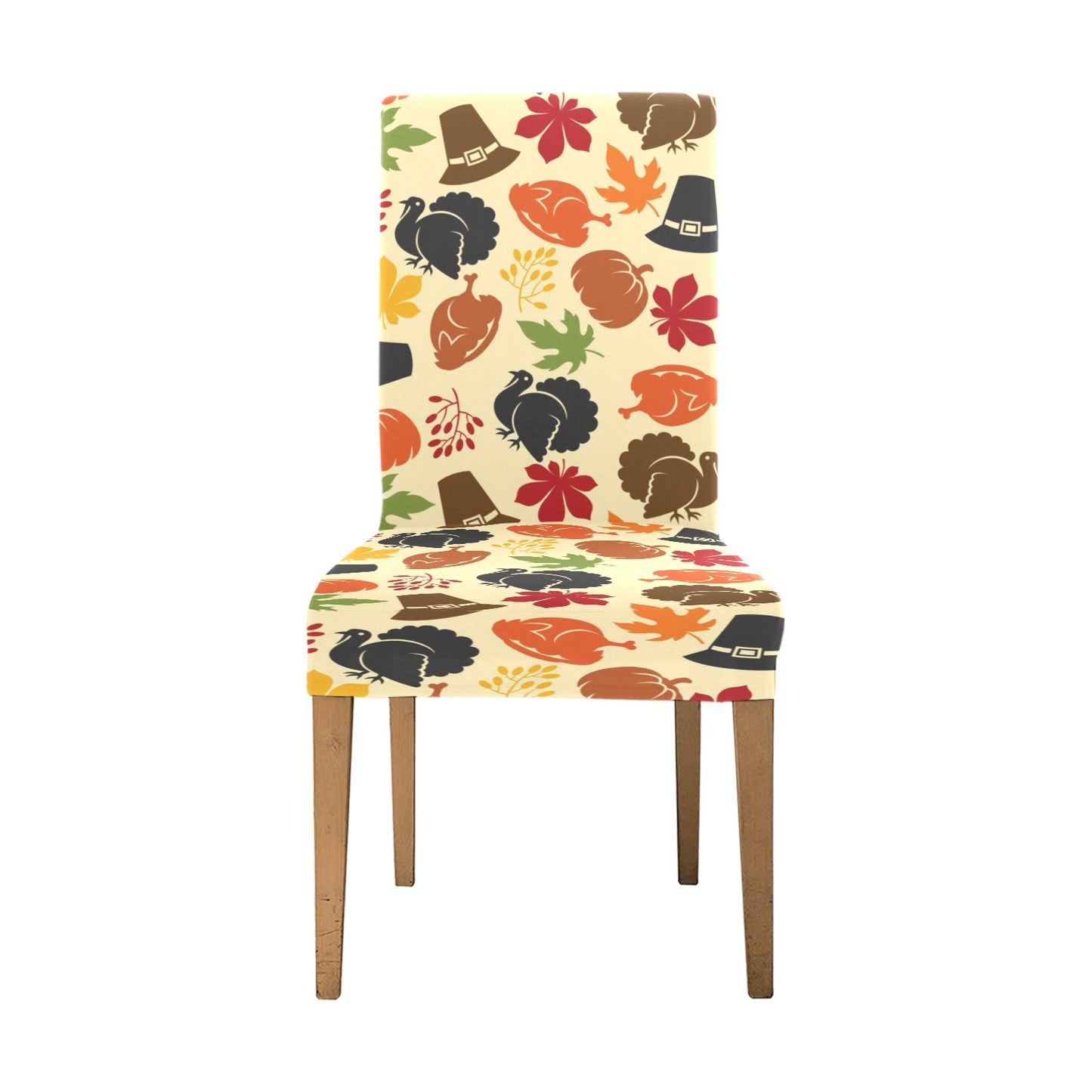 Thanksgiving Print Design LKS303 Dining Chair Slipcover