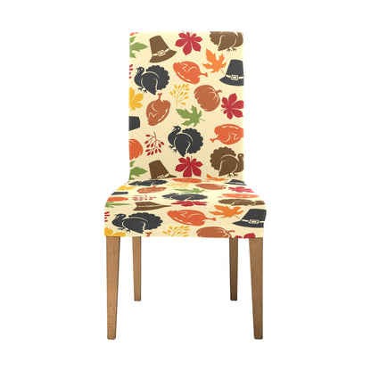 Thanksgiving Print Design LKS303 Dining Chair Slipcover