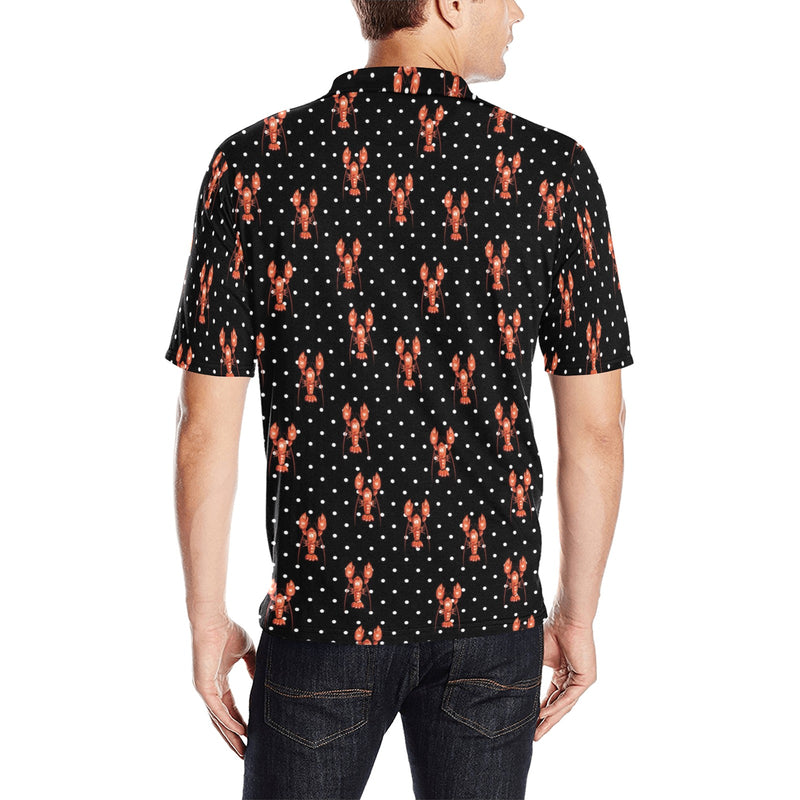 Lobster Print Design LKS401 Men Polo Shirt