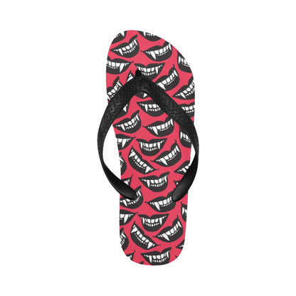 Vampire Lips Print Design LKS305 Flip Flops