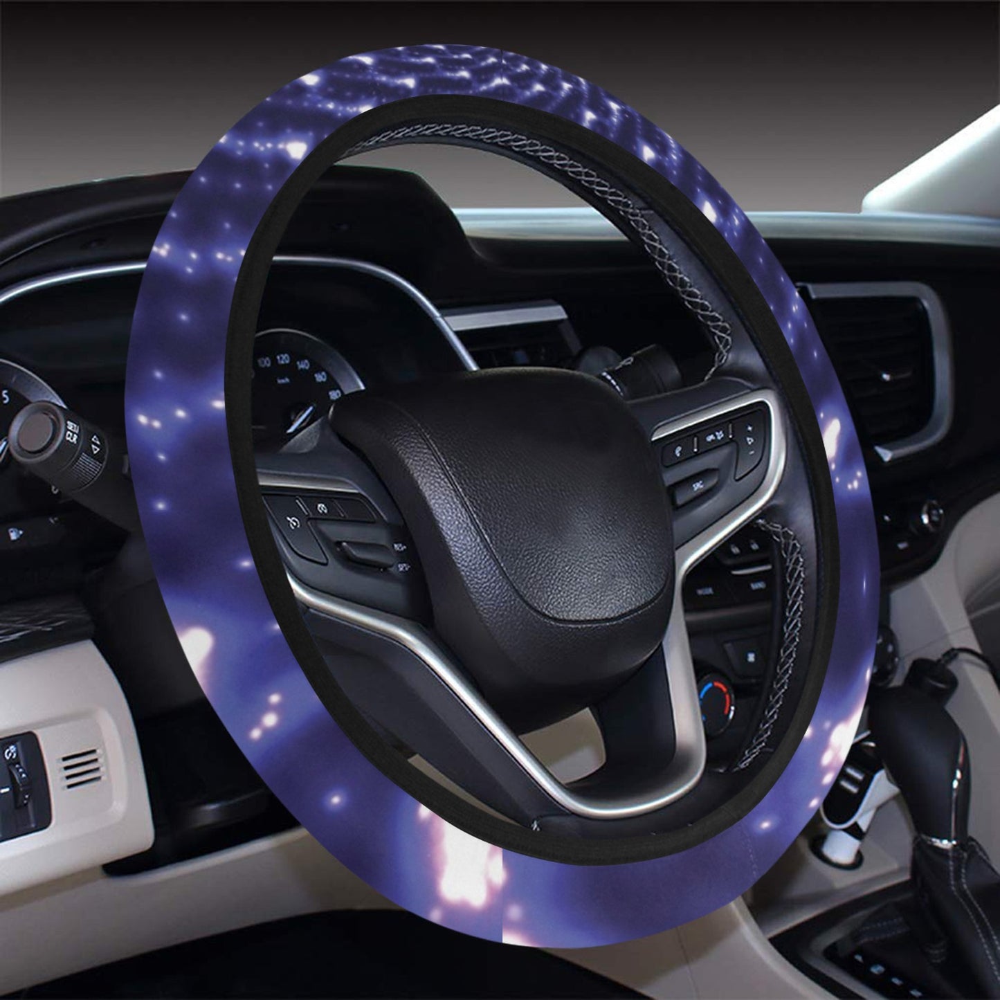 Vortex Print Design LKS305 Steering Wheel Cover with Elastic Edge