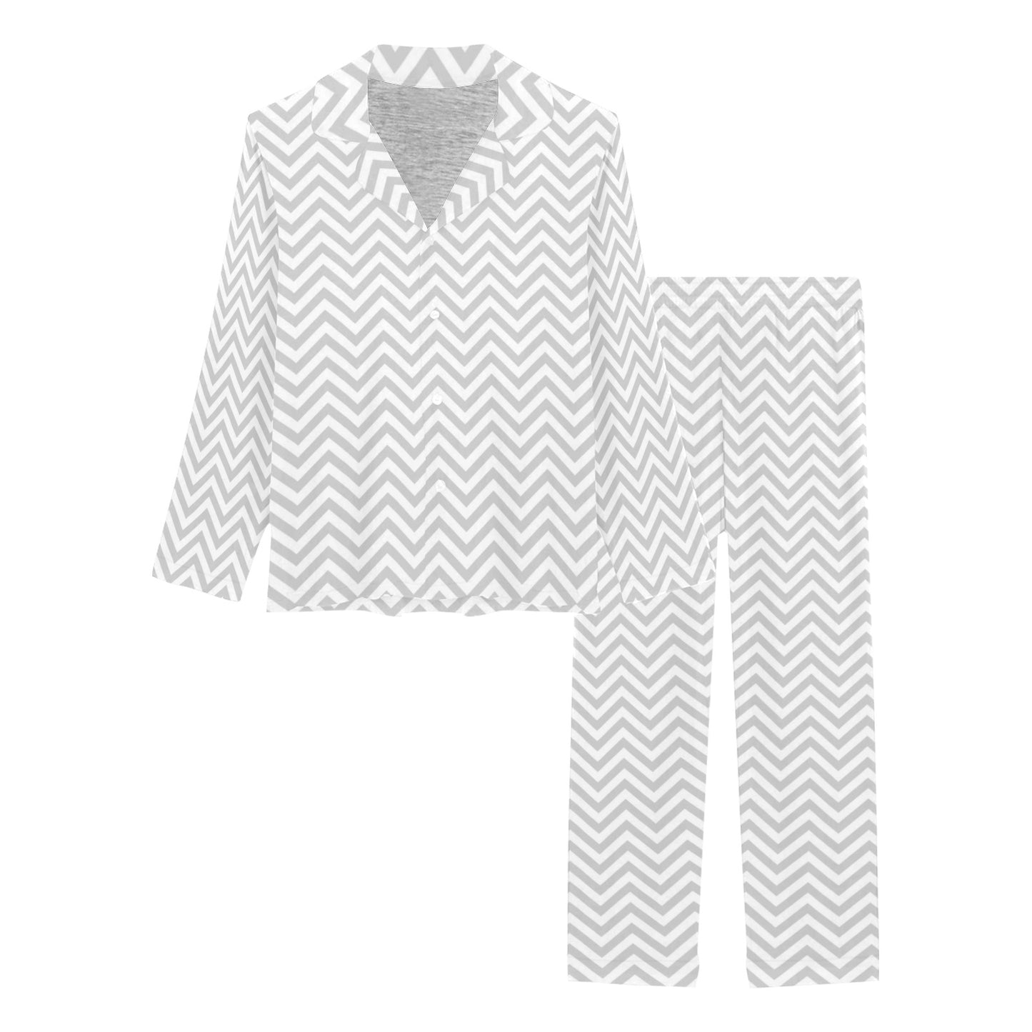 Chevron Print Design LKS401 Women's Long Pajama Set