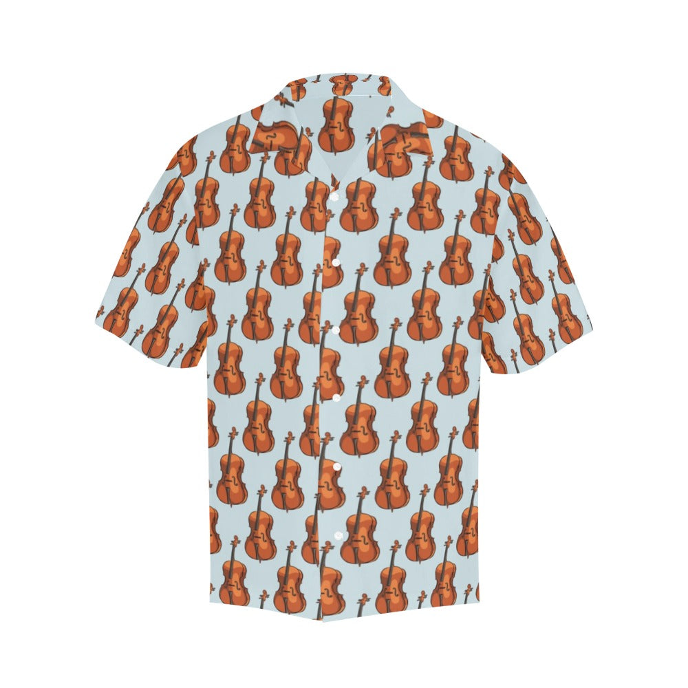 Violin Print Design LKS406 Men's Men's Hawaiian Shirt