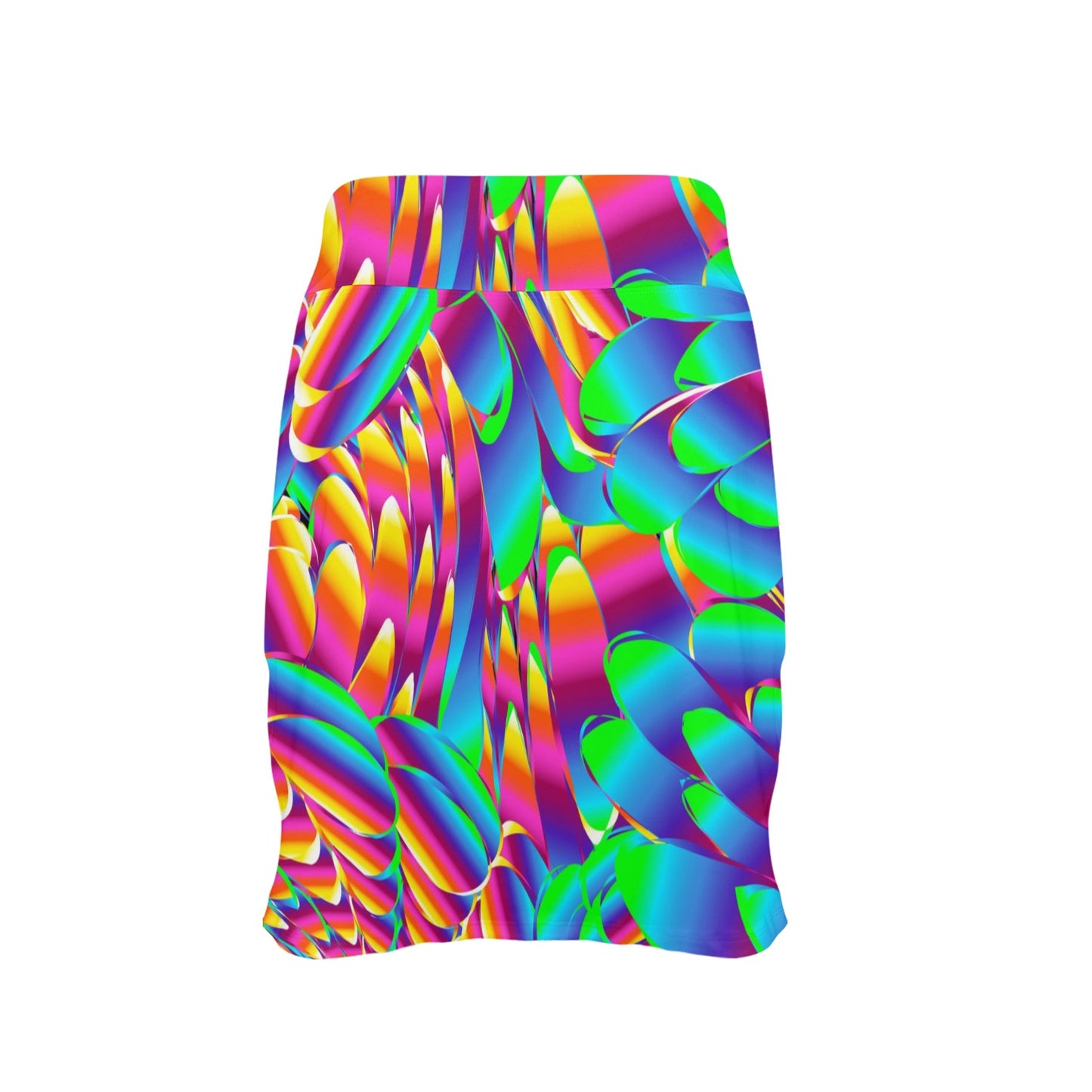 Psychedelic Trippy Pattern 17" Golf & Pickleball Skort with Pockets