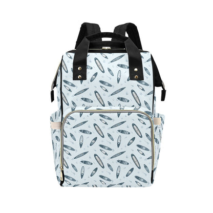 Surfboard Print Design LKS306 Diaper Bag Backpack