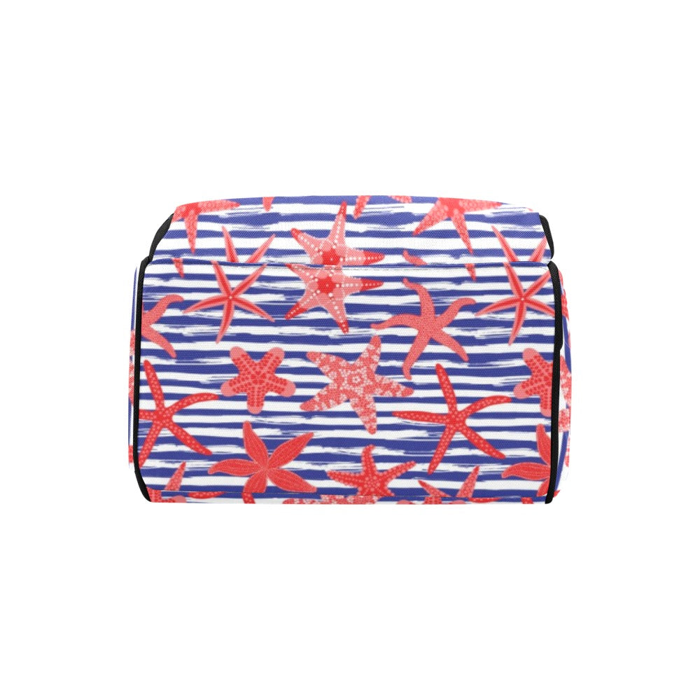 Starfish Print Design LKS401 Diaper Bag Backpack