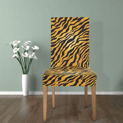 Tiger Print Design LKS302 Dining Chair Slipcover