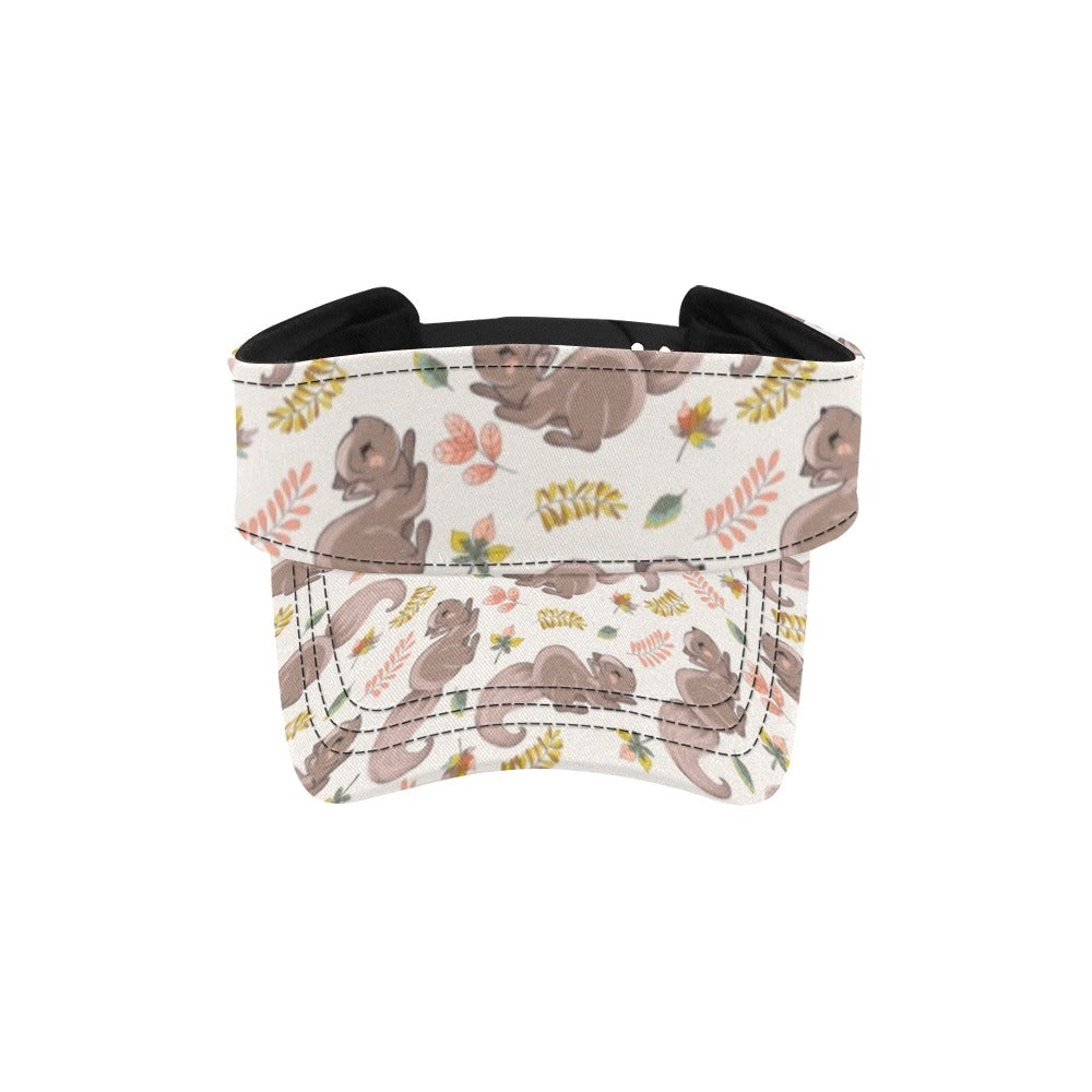 Squirrel Print Design LKS307 Unisex Sun Visor
