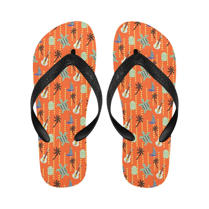 Ukulele Print Design LKS402 Flip Flops