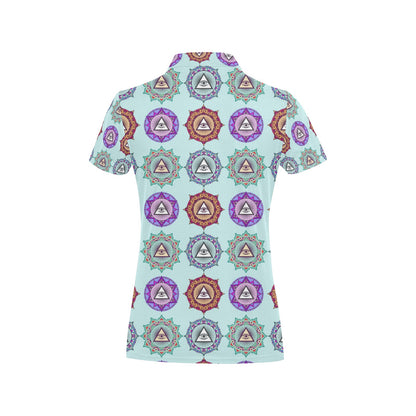 Third Eye Print Design LKS302 Women's Polo Shirt