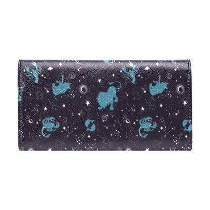 Zodiac Print Design LKS303 Women's Trifold Wallet