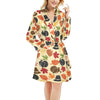 Thanksgiving Print Design LKS303 Women's Fleece Robe