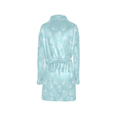 Seashell Print Design LKS3010 Women's Fleece Robe