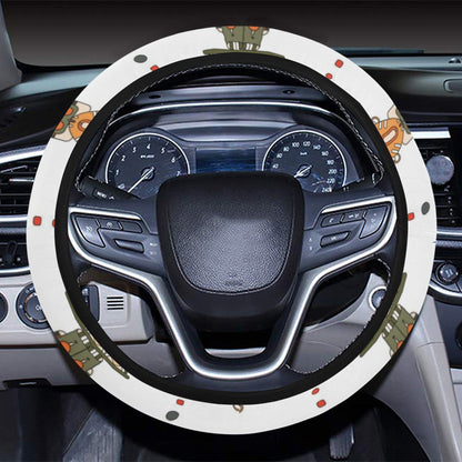 Totem Print Design LKS302 Steering Wheel Cover with Elastic Edge