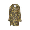 Seaweed Print Design LKS303 Women's Fleece Robe