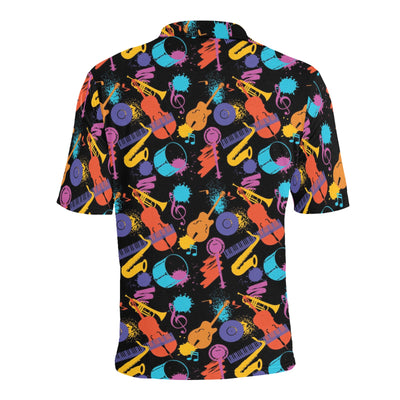 Saxophone Print Design LKS406 Men Polo Shirt