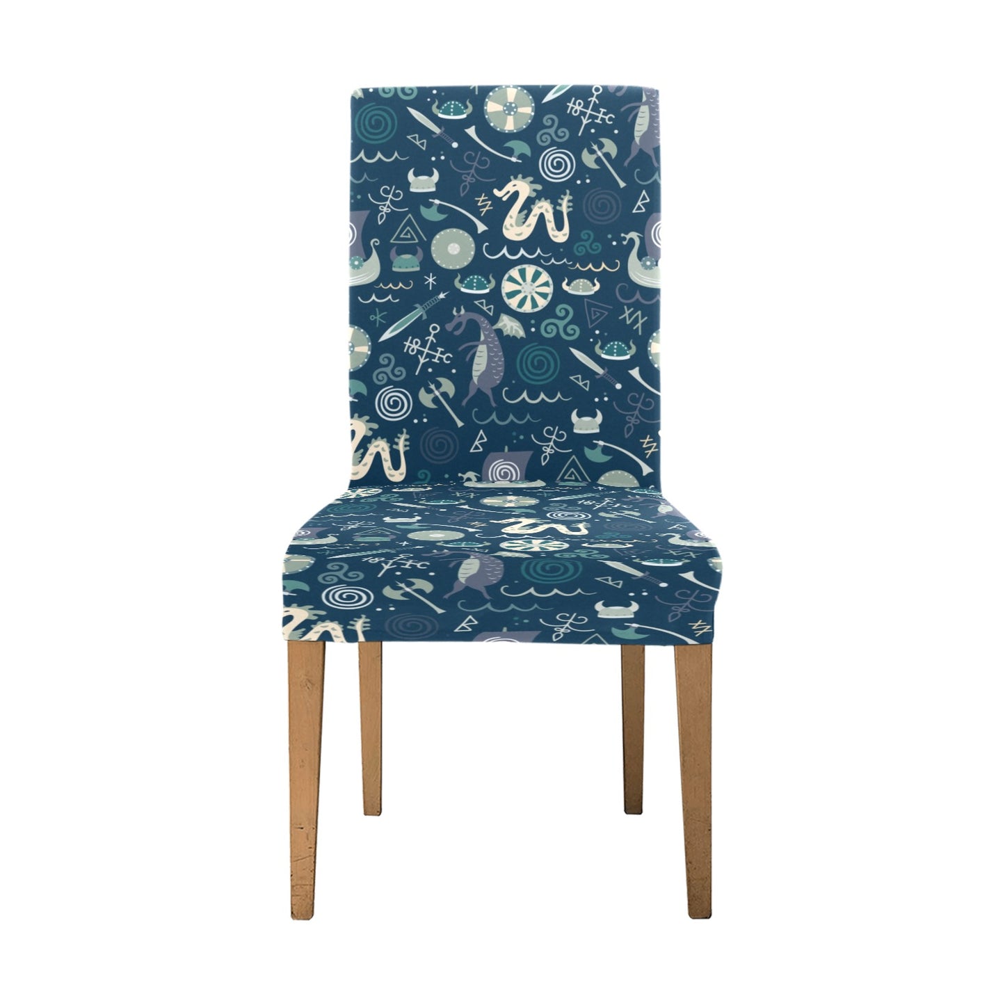 Vikings Print Design LKS305 Dining Chair Slipcover