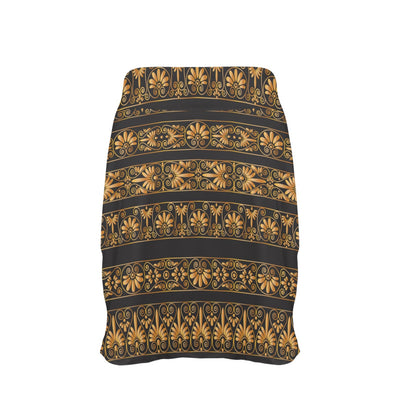 Ancient Greek Print Design LKS303 17" Golf & Pickleball Skort with Pockets
