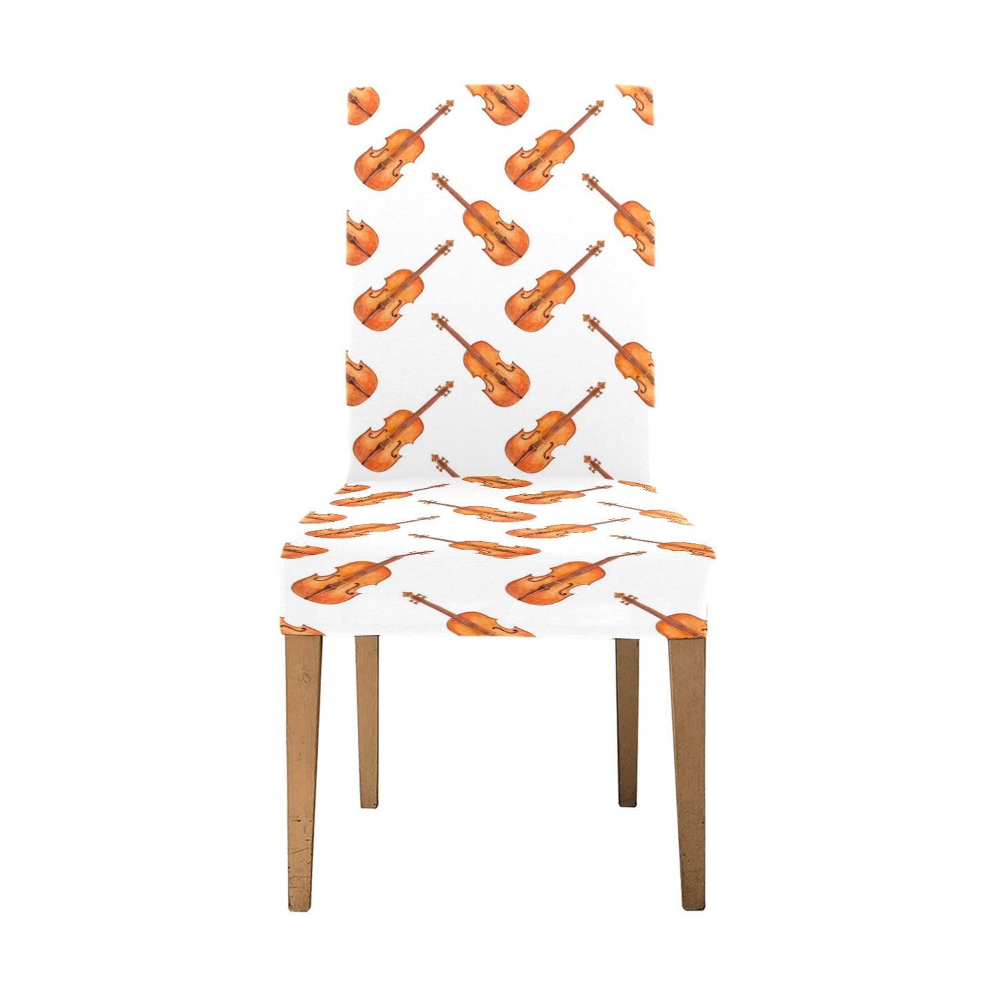 Violin Print Design LKS401 Dining Chair Slipcover