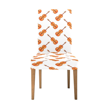 Violin Print Design LKS401 Dining Chair Slipcover