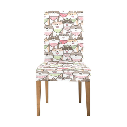Shiba Inu Print Design LKS305 Dining Chair Slipcover